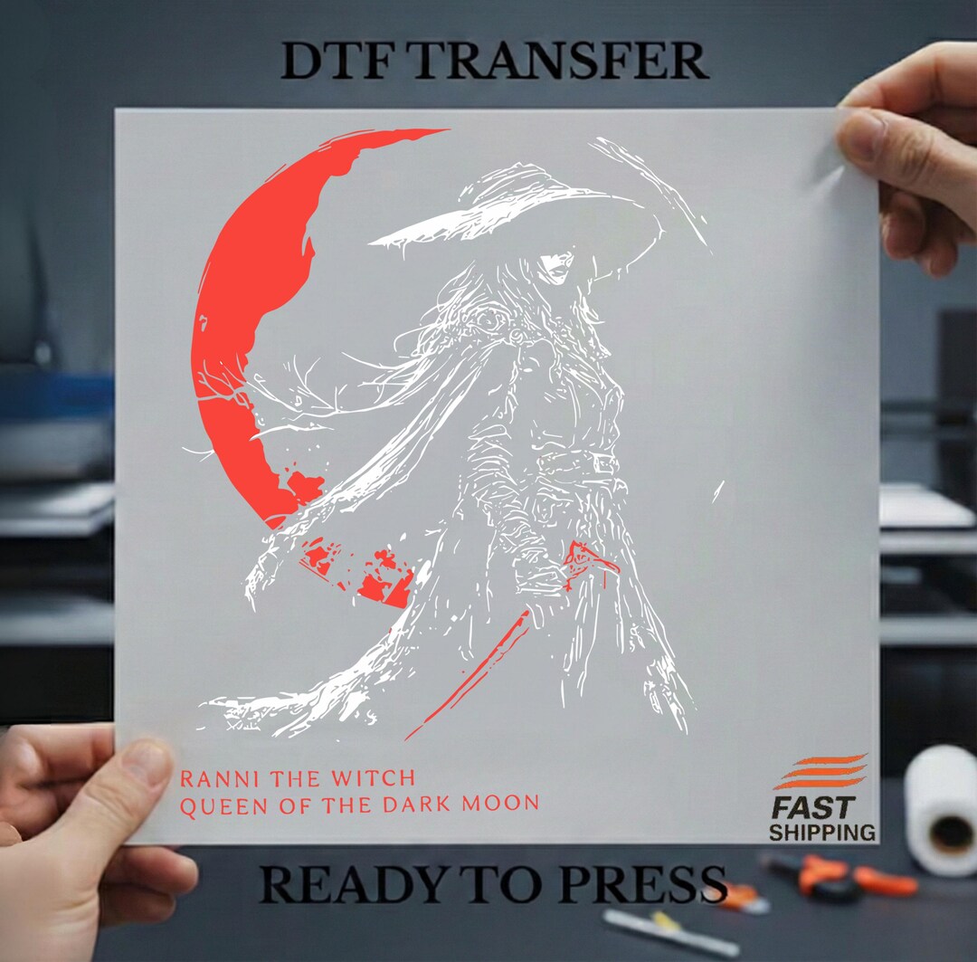 Fromsoftware Ranni Elden Ring Ranni DTF, Queen of the Dark Moon Pullover Dtf, Soulslike ...