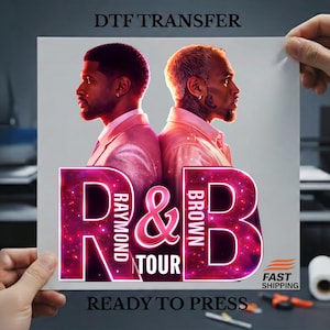 Usher Chris Brown R&B Tour 2026 DTF Transfer (Ready to Press)