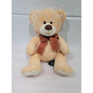 Russ Berrie Plushed Stuffed Teddy Bear BRADY Hard to Find Rare 10&quot;