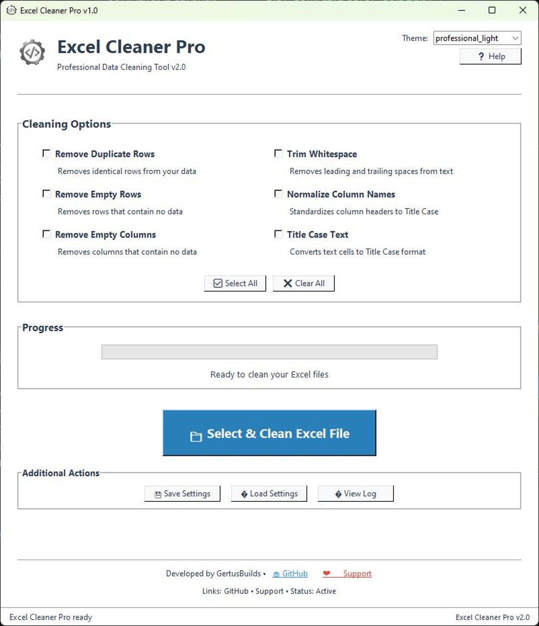 Excel Cleaner Pro - Professional Data Cleaning Software Tool for ...