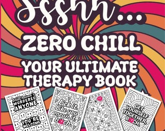 Swear Word Coloring Pages for Adults | Satisfying Patterns & Rage Therapy for Couples (Digital Download)