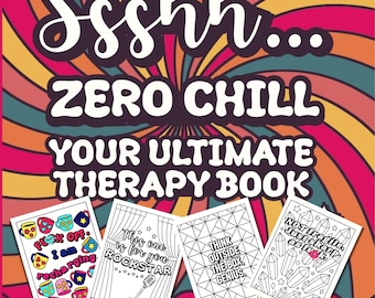 Men’s Rage Coloring Pages | Funny Swear Word Stress Relief Book | Printable Men's Therapy