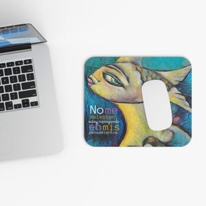 Mermaid Mouse Pad , Inspirational Quote, Ocean Lover Gift, Desk Accessory