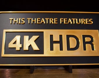 4K HDR - Home Theatre Sign 3D
