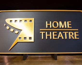 Home Theatre Sign 3D