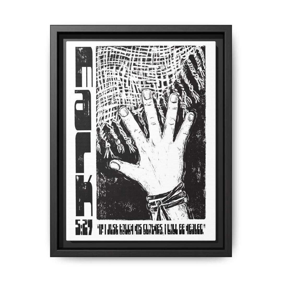 Mark 5 27 Monochrome Handprint Screenprint Canvas - Etsy