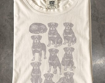 Rottweiler T-Shirt, Vintage Rottie Dog Tee, Rottweiler Lover Gift
