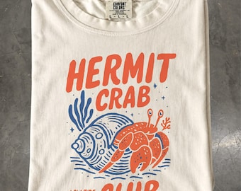 Retro Hermit Crab Club Graphic Tee