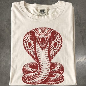Cobra Snake T-Shirt: Vintage Serpent Graphic Tee, Reptile Shirt, Snake Lover Gift
