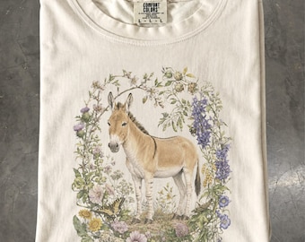 Onager Shirt, Asiatic Wild Ass Desert Wildlife T-Shirt, Comfort Colors