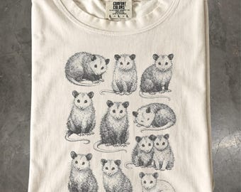 Opossum T-Shirt: Vintage Wildlife Graphic Tee, Possum Lover Shirt