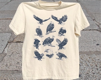 Bald Eagle T-Shirt: Vintage Wildlife Bird Lover Graphic Tee