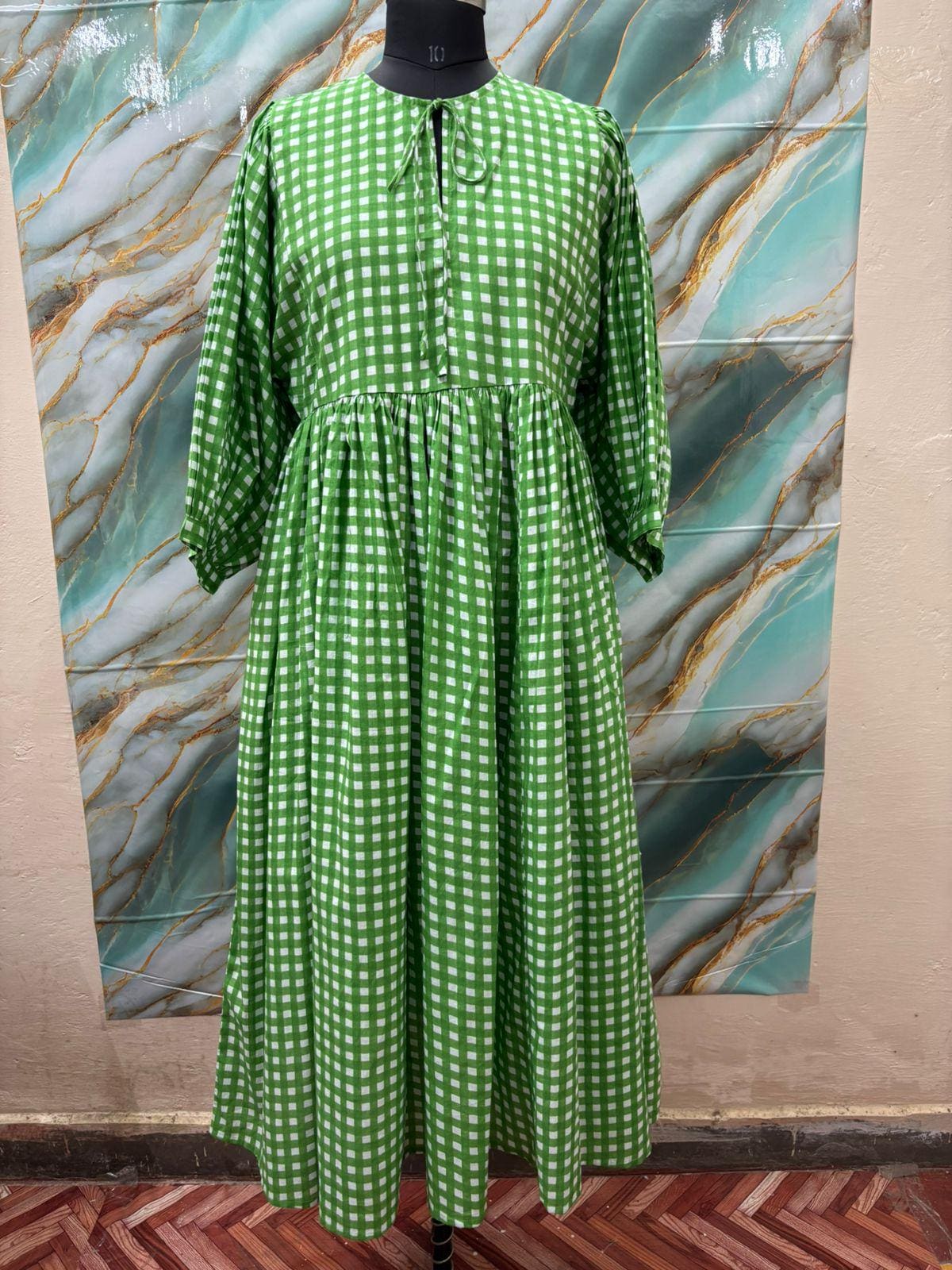 Kelly Green Summer Dress - Etsy