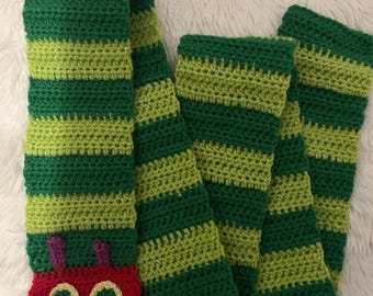 the hungry caterpillar scarf crochet pattern