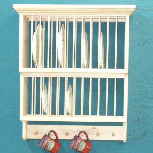 Shaker Peg Kitchen Window Plate Rack Shelf Wood Dish Cabinet - Etsy