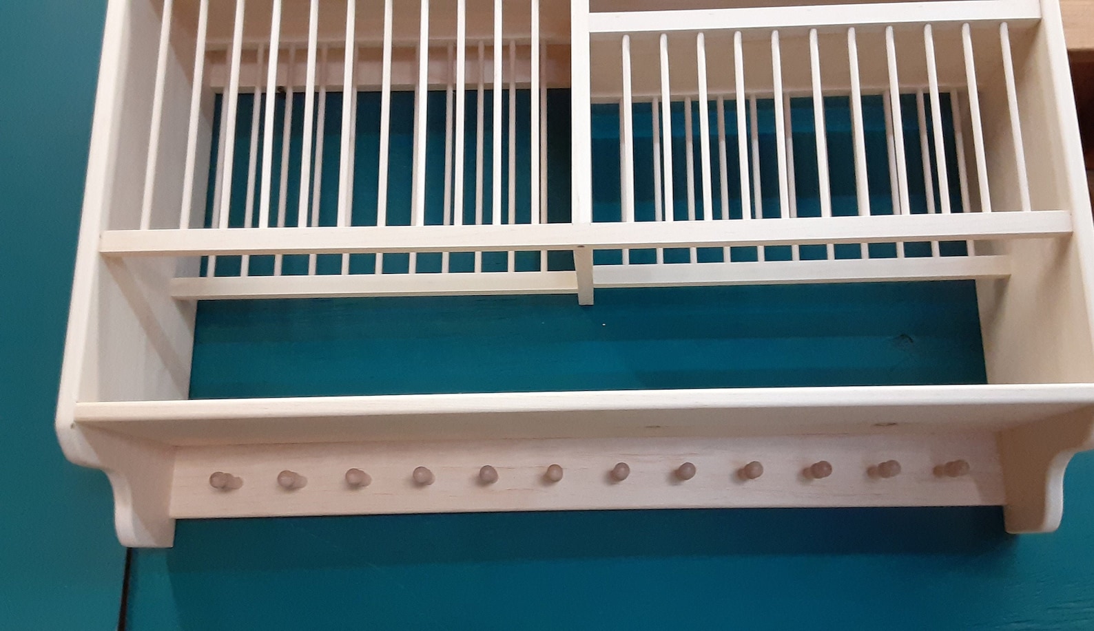 Shaker Peg Kitchen Window Plate Rack Shelf Wood Dish Cabinet | Etsy