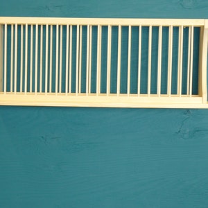 Under Cabinet Wood plate dish rack cabinet shelf kitchen  plates unfinished solid 3/4&quot; pine wood