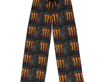 Men's Orange Splash Monster Pajama Pants