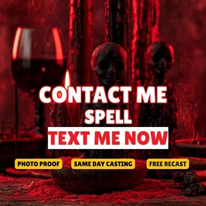 Contact Me Spell, Text Me Now, Reconnection Ritual (Same Day Casting)