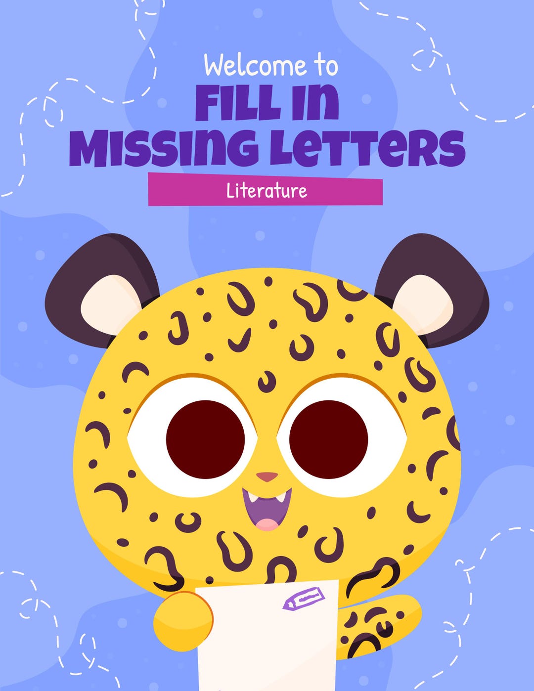 Kids E Book | Fill in Missing Letters | 50 Pages - Etsy