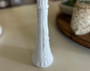 Vintage Anchor Hocking Milk Glass Bud Vase