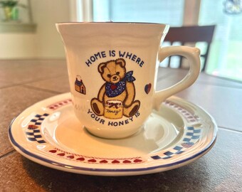 Honey Bear Mug and Saucer Set