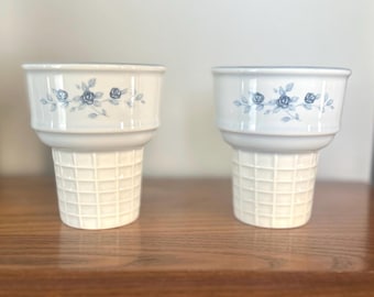 Vintage Pfaltzgraff Ice Cream Cone Dessert Bowl