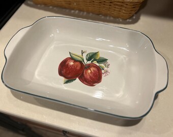 China Pearl Casuals “Apples” Lasagna Baker / Baking Dish