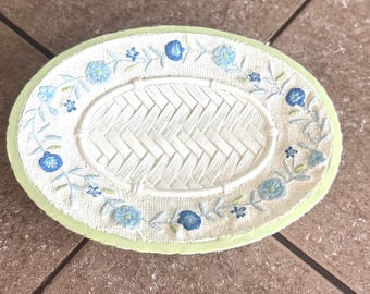 Vintage Croscill “Blue Bell” Soap Dish