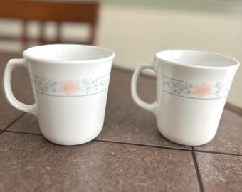 Vintage Corelle “Apricot Grove” Set of 2 Mugs