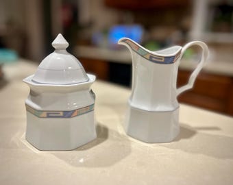 Vintage Christopher Stuart ‘Southwest’ Creamer and Sugar Bowl Set