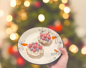 Tarta de frutos rojos (base de carne)/Premio liofilizado para gatos y perros (paquete de 1)