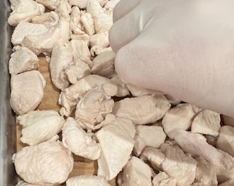 Golosina de pollo liofilizada para mascotas