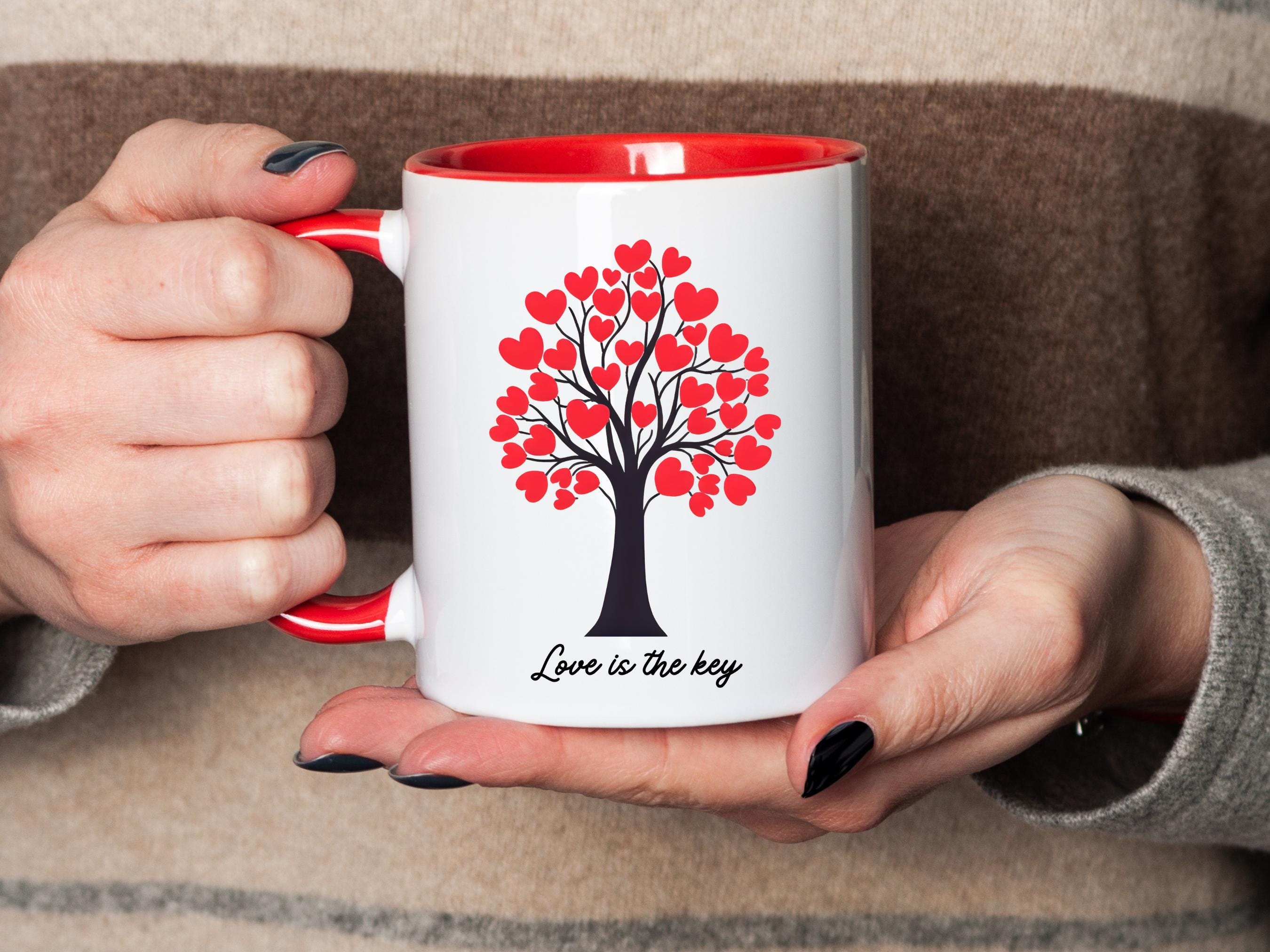 Love is the Key Mug, Girlfriend Gift - Etsy