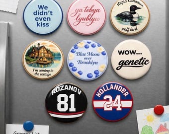 Heated Rivalry Personalized Fridge Magnets (set of 4) mix & match