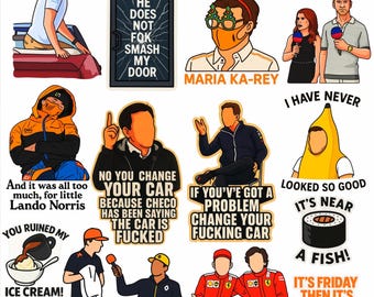 F1 Meme Sticker Pack (13 stickers)