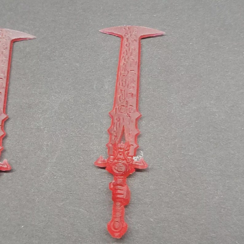 Translucent Red Sword CRUCIBLE SWORD Translucent Red - Conversion Kit - Bits - (4x) - Sized ...