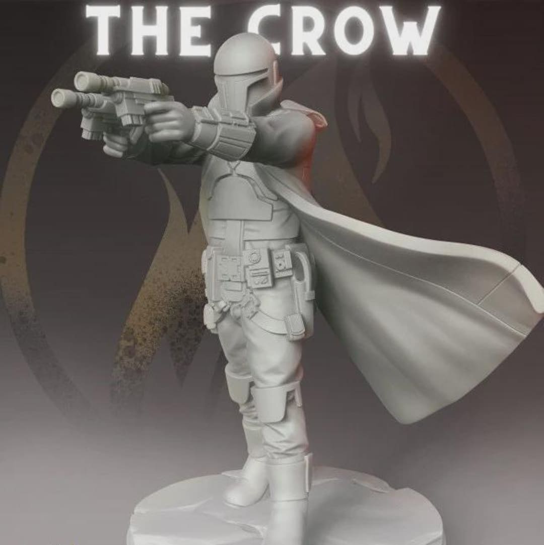 THE CROW - Mando - (1x) - Sized for SW Legion Scale - 32mm | Darkfire ...