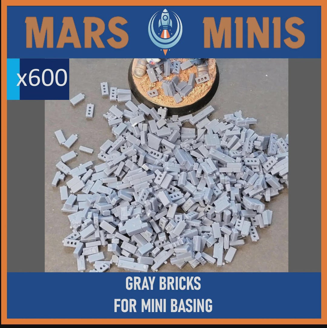 GREY BRICKS Bits - for Miniature Basing - Etsy