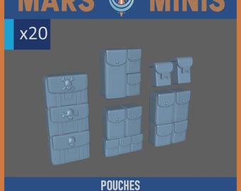 Pouches & Bags - Bits - (20x) - sized for SM Primary Marines