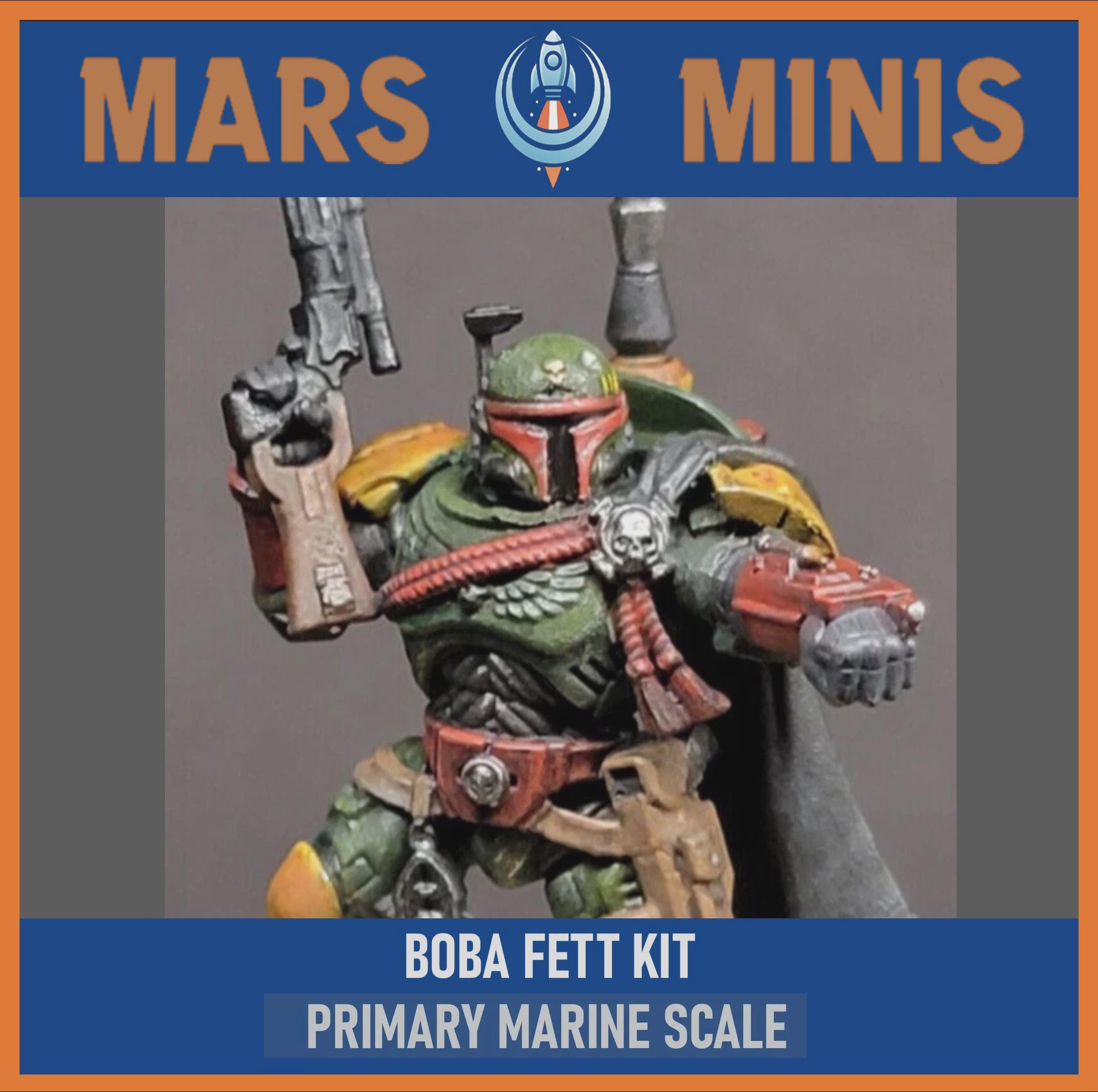 Boba Fett Conversion Kit - Bits - Sized for Primary Marines - 32mm - Etsy