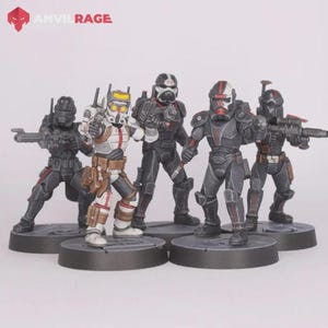 Bad Bunch #1 - (5 modeller) Legion-kompatibel - 32 mm skala Anvil Rage