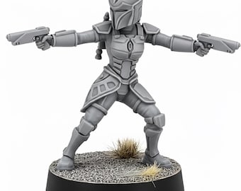 Rook Kast - Mando - (1x) - dimensionato per la scala SW Legion - 32 mm / sw3dmesh