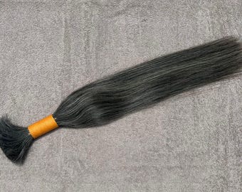 Salt and Pepper Hair for Braiding