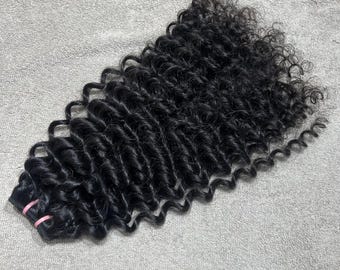 Steamed Curly Weft Hair Bundles