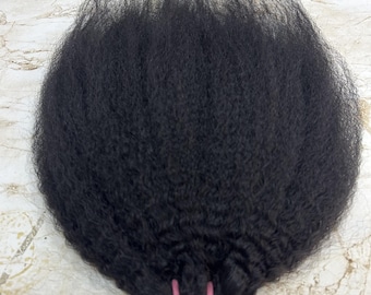 kinky straight human hair extensions