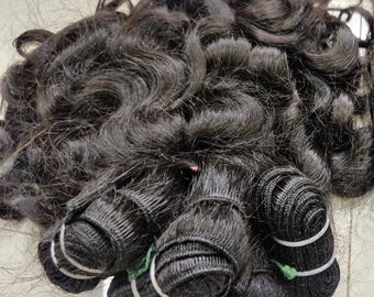 Short Baby Curly Hair Weft Bundles