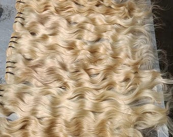 613 Curly Blonde Human Hair bundles