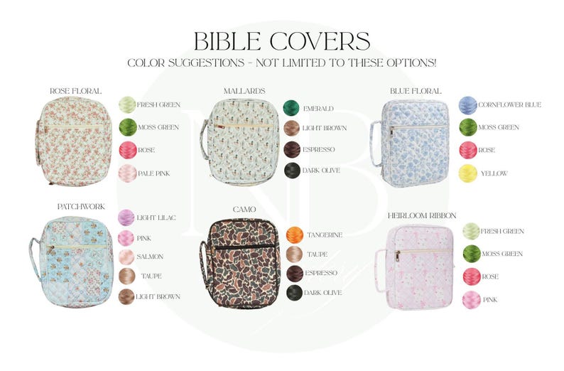 Bible Cover - Embroidered Bible Carrying Case image 4