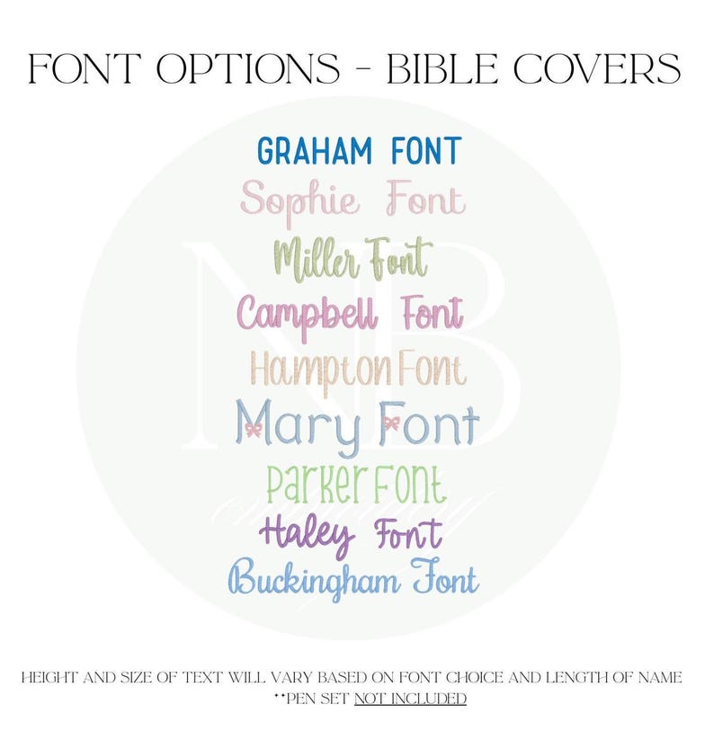 Bible Cover - Embroidered Bible Carrying Case image 5